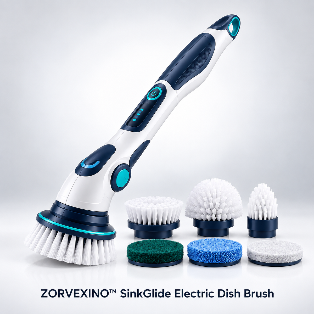 ZORVEXINO™ SinkGlide Electric Dish Brush