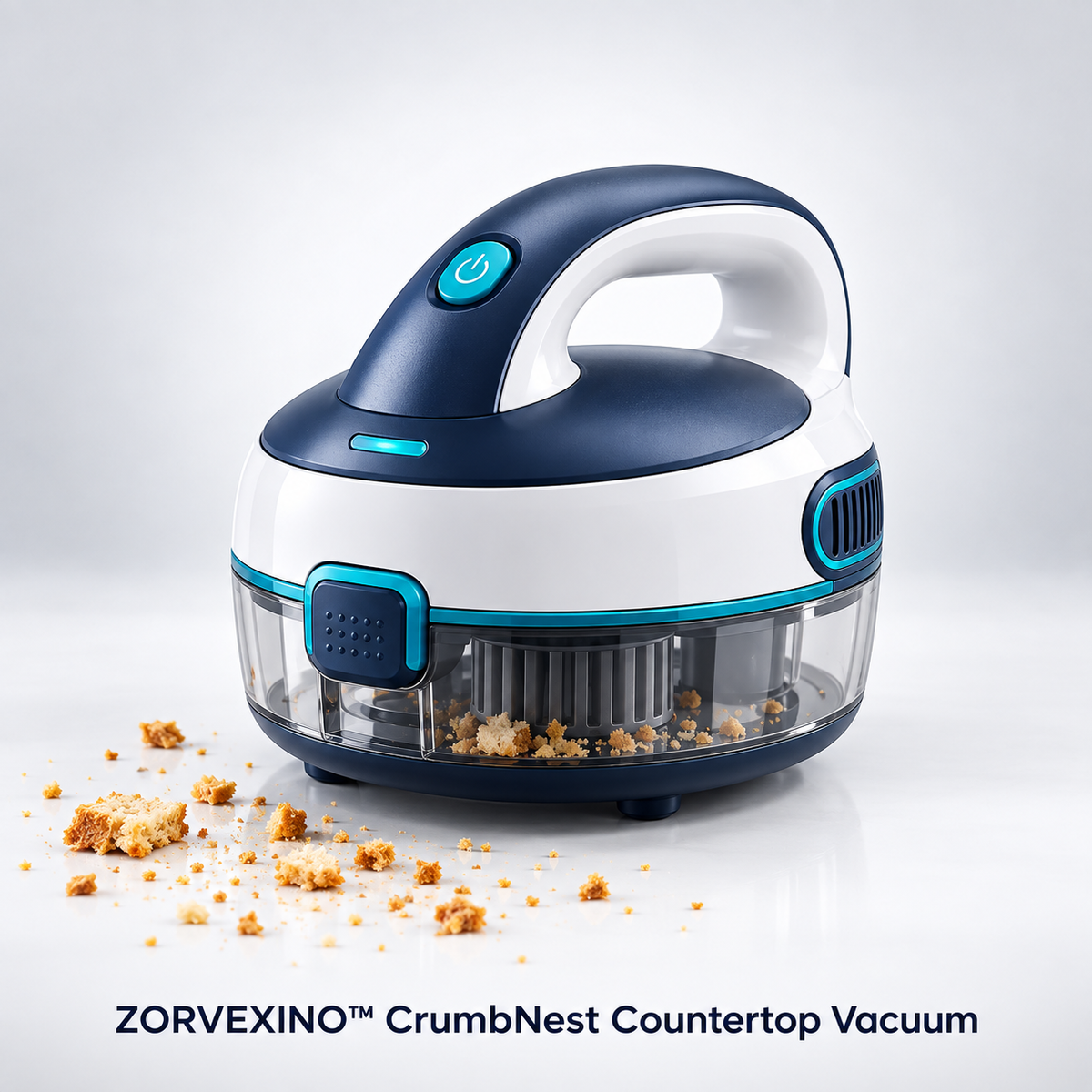 ZORVEXINO™ CrumbNest Countertop Vacuum