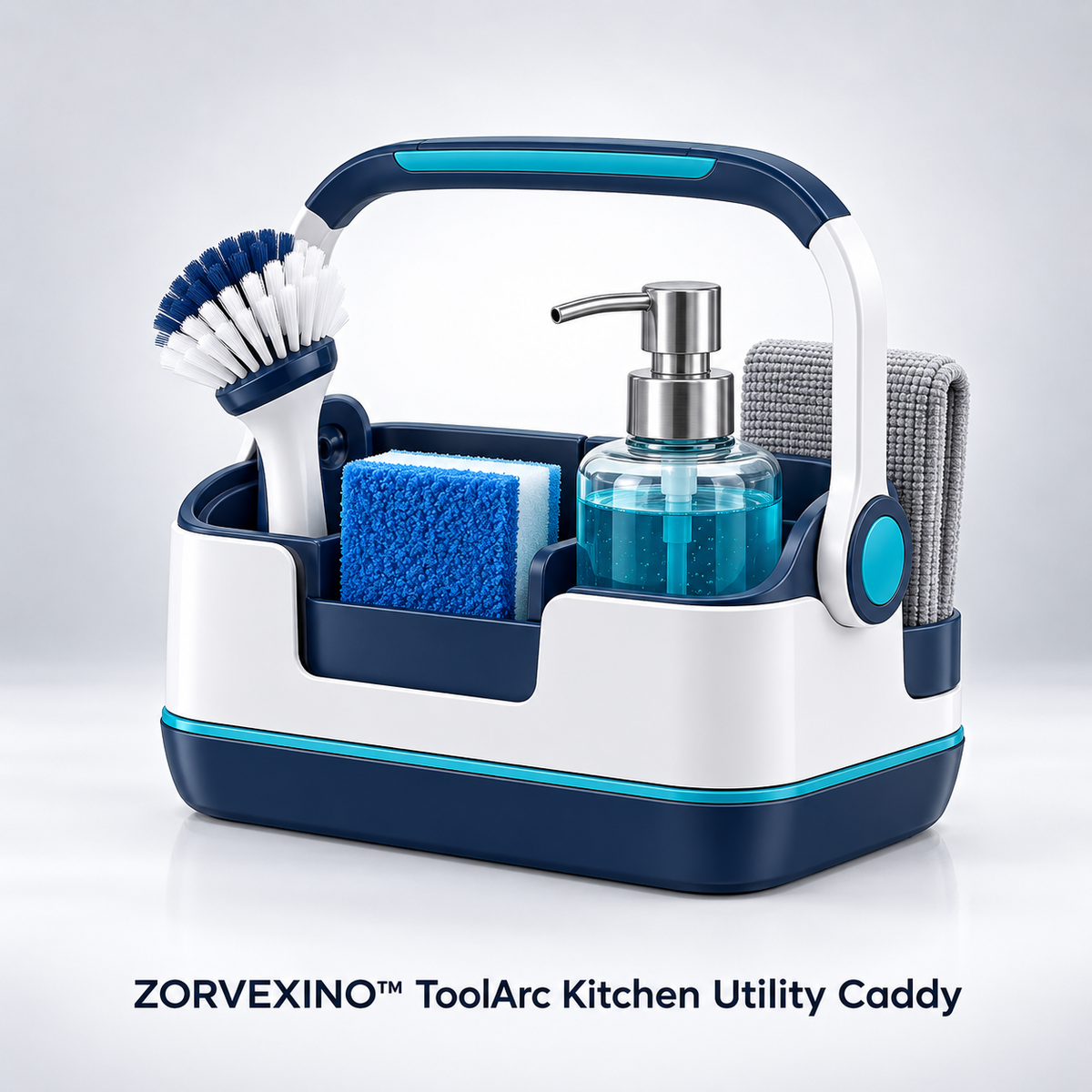 ZORVEXINO™ ToolArc Kitchen Utility Caddy